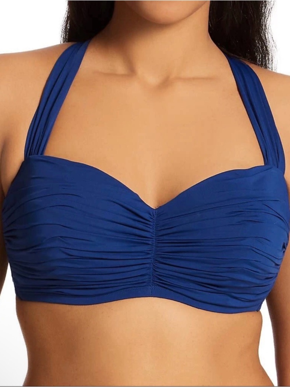 Bleu Rod Beattie Kore Shirred Bandeau
Top Navy 38D